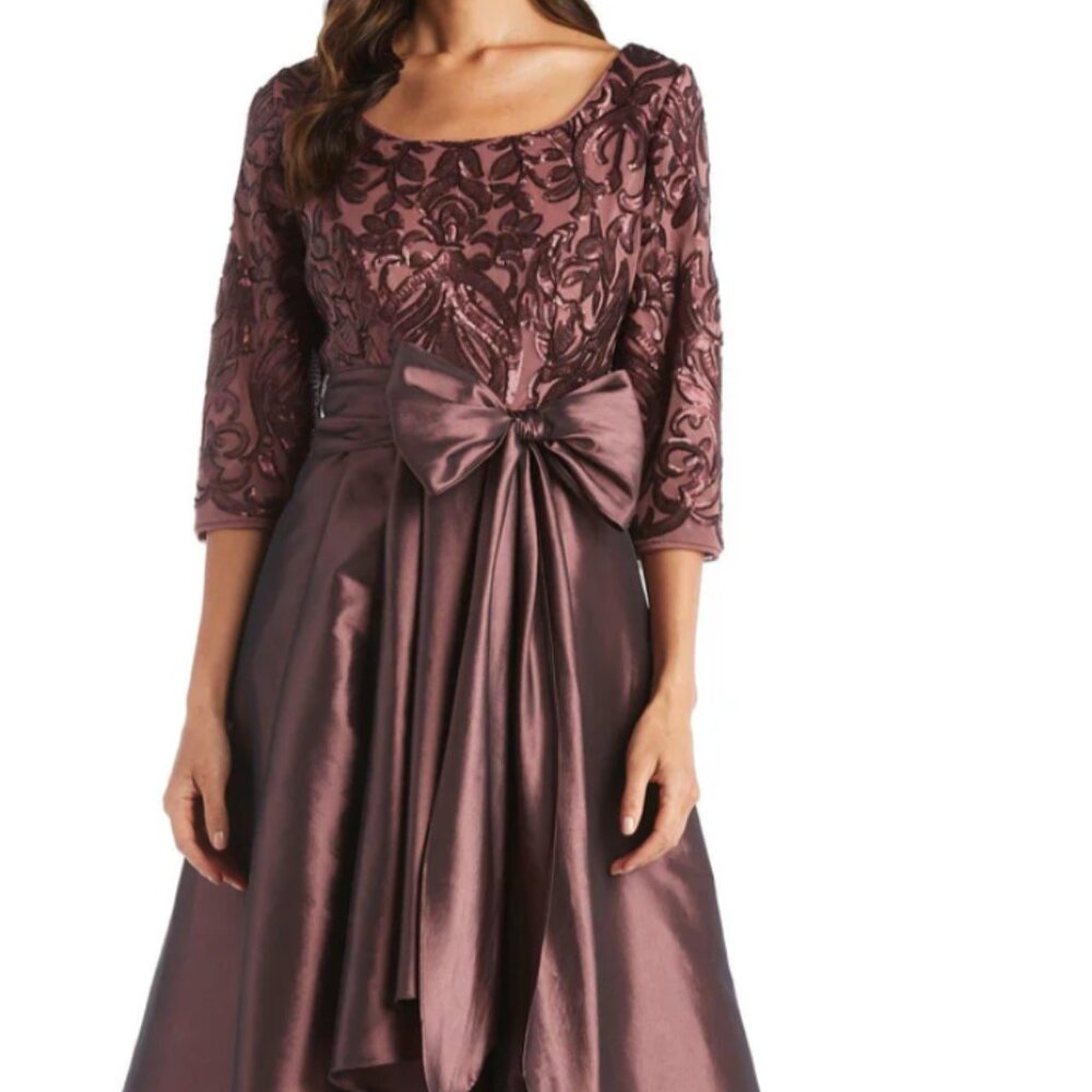 Evening Dress, Brand: R&MRichards, Size:12, Color: Dust Rose